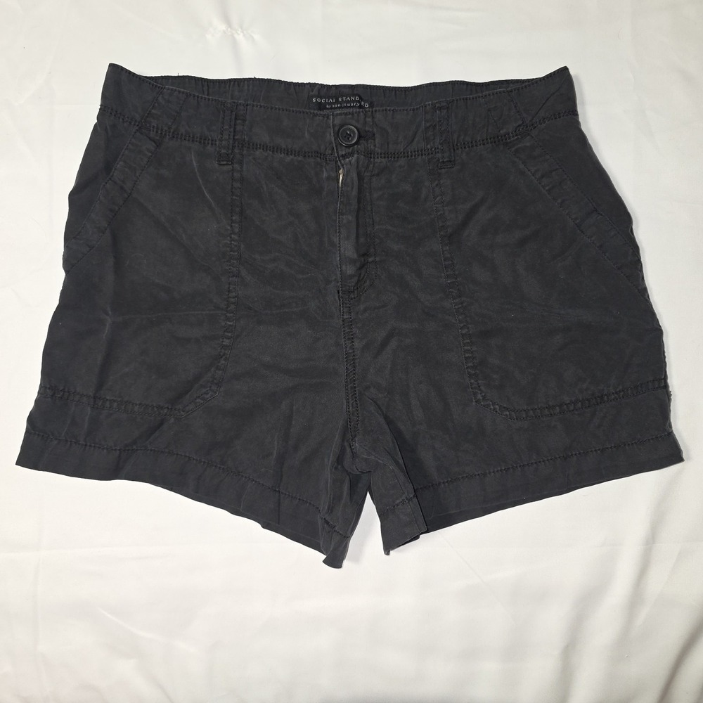 Social Standard by Sanctuary Women's Lyocell Fortune Short Washed Black Size S